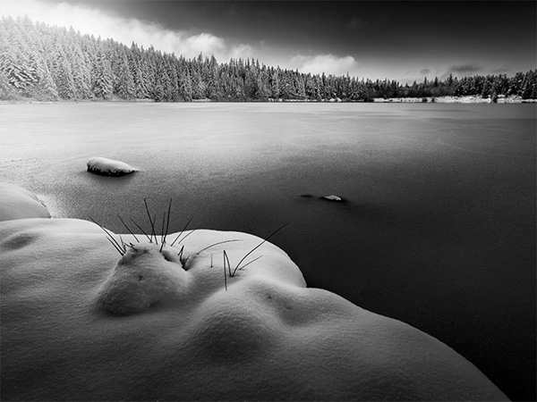 Apperçu d'une photo du lac de Servières en hiver, par Brok